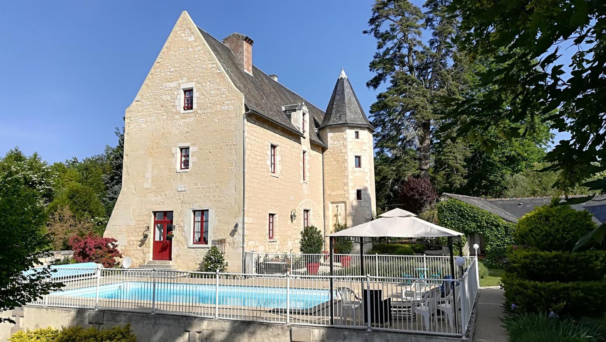 Manoir de l'Abbaye Bed & Breakfast Seuilly Dış mekan fotoğraf